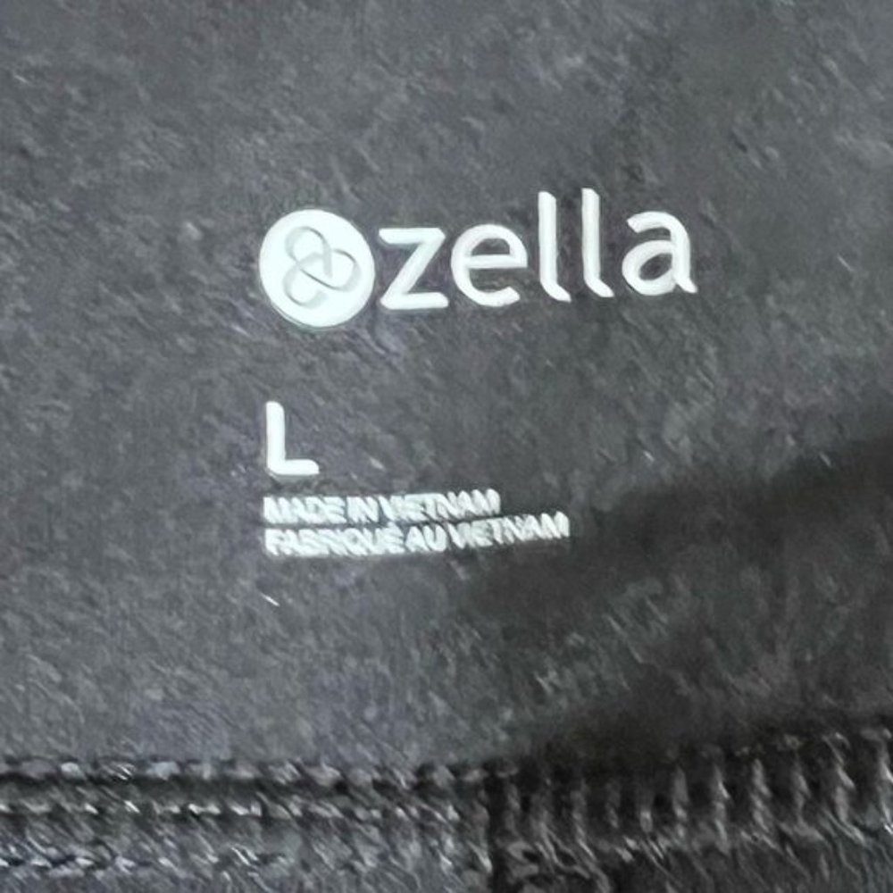 Zella High Waist Crop Leggings Stripe in Black and White Size Large - Picture 10 of 10